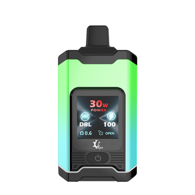 شاشة LCD عالية النفخات شريط الـ Vape المستخدم لمرة واحدة مع ملفات الشبكة وزر التبديل