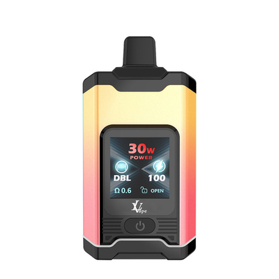 شاشة LCD عالية النفخات شريط الـ Vape المستخدم لمرة واحدة مع ملفات الشبكة وزر التبديل
