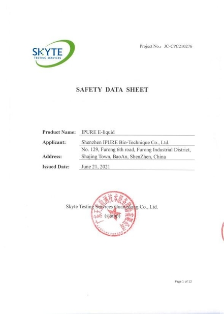 الصين Shenzhen Umighty Vape Technology Co., Ltd. الشهادات
